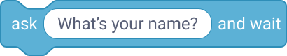 vraag [Hoe heet je?] en wacht