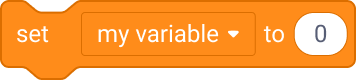 maak [mijn variabele] (0)